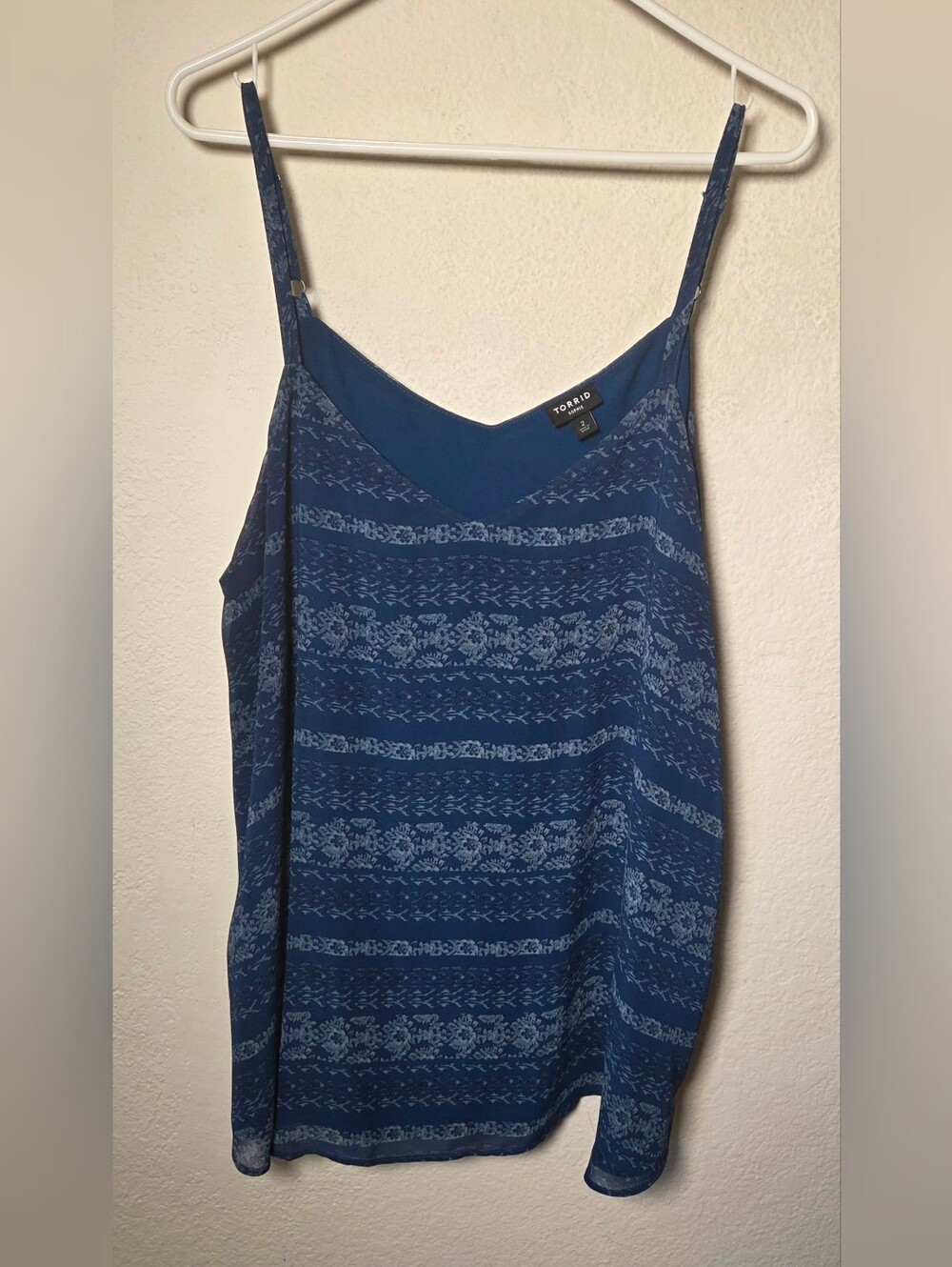 Torrid Sophie blue patterned Swing Cami Size 2x